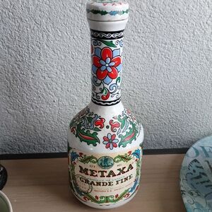 Grande Fine Decorative Bottle  Vintage- Multicolor